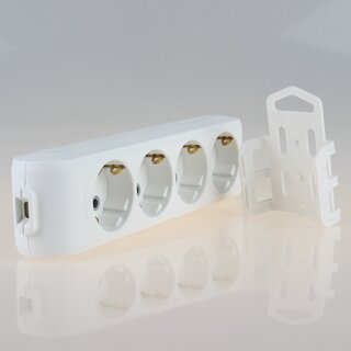 Panasonic 4-fach Tischsteckdose Steckdosenleiste wei� 250V/16A ohne Kabel Zuleitung