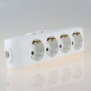 Panasonic 4-fach Tischsteckdose Steckdosenleiste wei�...