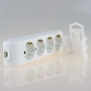 Panasonic 4-fach Tischsteckdose Steckdosenleiste...