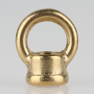 Ringnippel Messing roh M10x1 Durchgangsgewinde &ndash; schwere Ausfhrung,  22 mm
