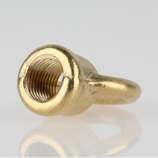 Ringnippel Messing roh M10x1 Durchgangsgewinde &ndash; schwere Ausfhrung,  22 mm