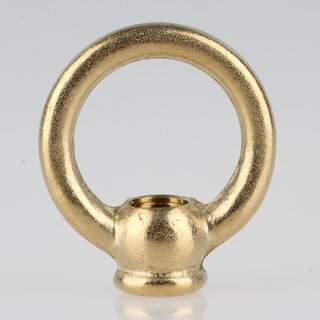 Ringnippel Messing roh M10x1 Durchgangsgewinde &ndash; schwere Ausfhrung,  38 mm