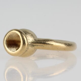 Ringnippel Messing roh M10x1 Durchgangsgewinde &ndash; schwere Ausfhrung,  38 mm