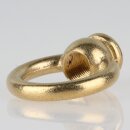 Ringnippel Messing roh M13x1 Durchgangsgewinde – schwere Ausführung, Ø 42 mm