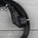 Anschlussleitung 1,5 m schwarz 3×1,0 mm² H05VV-F mit Schutzkontakt-Stecker