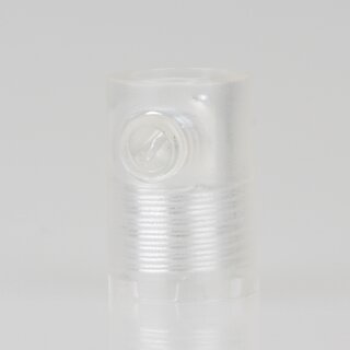 M10x1 Klemmnippel Zugentlastung Transparent mit Innengewinde aus Kunststoff