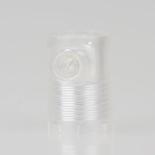 Zugentlaster Kunststoff transparent mit M10x1 Innengewinde