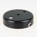 Lampen Zier-Baldachin Metall schwarz  100 mm fr 3...
