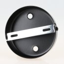 Lampen Zier-Baldachin Metall schwarz Ø 100 mm für 3 Lampenpendel