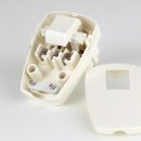 Schutzkontakt-Winkelstecker mit Wippschalter – 250V/16A – reinweiß, Thermoplast, Kopp