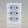 3-fach Steckdosenadapter weiß – 3x Eurosteckdose, 2,5A/250V