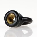 Ringnippel Messing schwarz M10x1 Durchgangsgewinde...