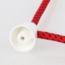Lampen Distanz-Aufhänger „Affenschaukel“ – Weiß 24x30 mm, Kunststoff, Umlenkung von Kabeln