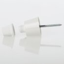 Lampen Distanz-Aufhänger „Affenschaukel“ – Weiß 24x30 mm, Kunststoff, Umlenkung von Kabeln