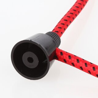 Lampen Distanz-Aufhnger &bdquo;Affenschaukel&ldquo; &ndash; Schwarz 24x30 mm, Kunststoff, Umlenkung von Kabeln