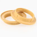 E27 Schraubring / Unterring gold aus Kunststoff f�r...