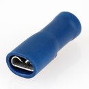 100 x Kabelschuh Flachsteckhlse blau 0,8x4,8...