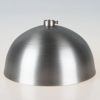 Lampen Baldachin 120x62mm Metall edelstahloptik Kugelform mit 10mm Stellring