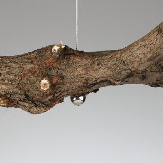Lampen Stahlseil-Aufhngung &ndash; 1 m Stahlseil mit Kugel-Seilstopper & Deckenhalter