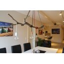 Lampen Stahlseil-Aufhängung – 1 m Stahlseil mit Kugel-Seilstopper & Deckenhalter