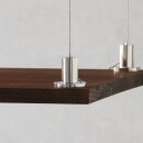 Lampen Stahlseil-Aufhängung – 1 m Stahlseil mit zylindrischem Seilstopper & Deckenhalter