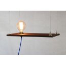 Lampen Stahlseil-Aufhängung – 1 m Stahlseil mit zylindrischem Seilstopper & Deckenhalter