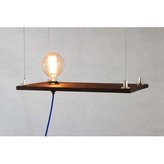 Lampen Stahlseil-Aufhngung &ndash; 1 m Stahlseil mit konischem Seilstopper & Deckenhalter