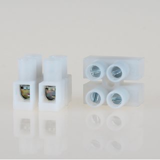 Lüsterklemme Mini transparent 2-polig bis 2,5mm² 16x14x15mm