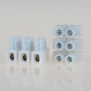 Euro Lsterklemme Mini 3-polig transparent bis 2,5mm &ndash; 16x22x15mm
