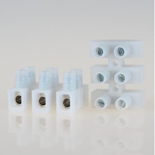 Euro Lsterklemme Mini transparent 3-polig bis 10mm &ndash; 22x31x19mm