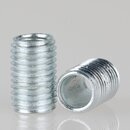 M8x1 Lampen-Gewinderohr Metall verzinkt &ndash; 12 mm...