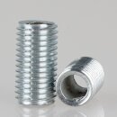 M8x1 Lampen-Gewinderohr Metall verzinkt – 15 mm...