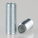 M8x1 Lampen-Gewinderohr Metall verzinkt &ndash; 20 mm...
