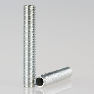 M8x1 Lampen-Gewinderohr Metall verzinkt &ndash; 50 mm Lnge, Auengewinde, fr Lampen- und Leuchtenbau