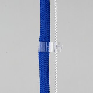 Lampenkabel Seilhalter-Clip &ndash; transparent &ndash; fr Kabel  5&ndash;6,5 mm & Drahtseil  1&ndash;2 mm