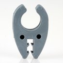 Kabelhalter fr 13er Rohr 32x21x7mm grau Kabel bis 5,5mm