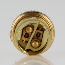 B15d Bajonett Metall Lampenfassung vermessingt M10x1 Innengewinde