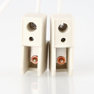 R7s Hochvolt Halogen Lampenfassung mit 22 cm Anschlussleitung &ndash; 250 V / 6 A &ndash; 2 Stck