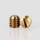 M4 Madenschraube Messing ohne Spitze DIN 551 Länge 4mm...