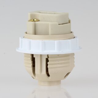 G9 Hochvolt Halogen Lampenfassung 26 mm Durchmesser M10x1 Innengewinde mit Schraubring