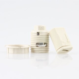 G9 Hochvolt-Halogen-Lampenfassung  20,8 mm mit Auengewinde und Schraubring M10x1 IG