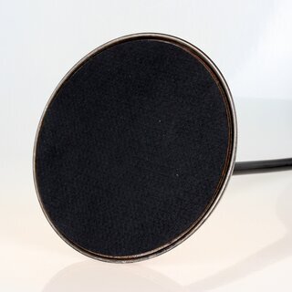 Lampenfu Filz selbstklebend &ndash;  250 mm, schwarz, 1 mm Strke