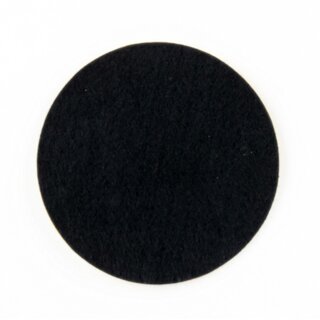 Lampenfu Filz selbstklebend &ndash;  260 mm, schwarz, 1 mm Strke