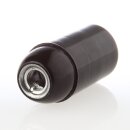 E14 Kunststoff-Lampenfassung schwarz mit M10x1 Innengewinde