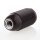 E14 Kunststoff-Lampenfassung schwarz mit M10x1 Gewindemantel