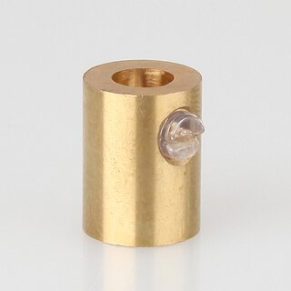 M10x1 Klemmnippel Zugentlastung aus Metall Messing roh mit Innengewinde