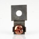 Erdlasche mit Loch 4,2 mm – Metall roh, 12×20 mm, für Lampenbau und Leuchtenmontage