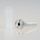 LED Halter Aluminium mit Gewindemantel und M10x1 Innengewinde