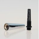 Zugentlaster Kappe Messing verchromt 13×45 mm mit M8x1 Innengewinde