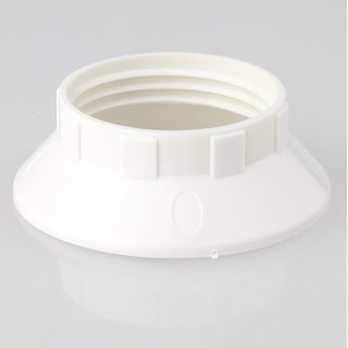 E14 Unterring Schraubring Thermoplast weiss 43x15mm fr Kunststoff Fassung